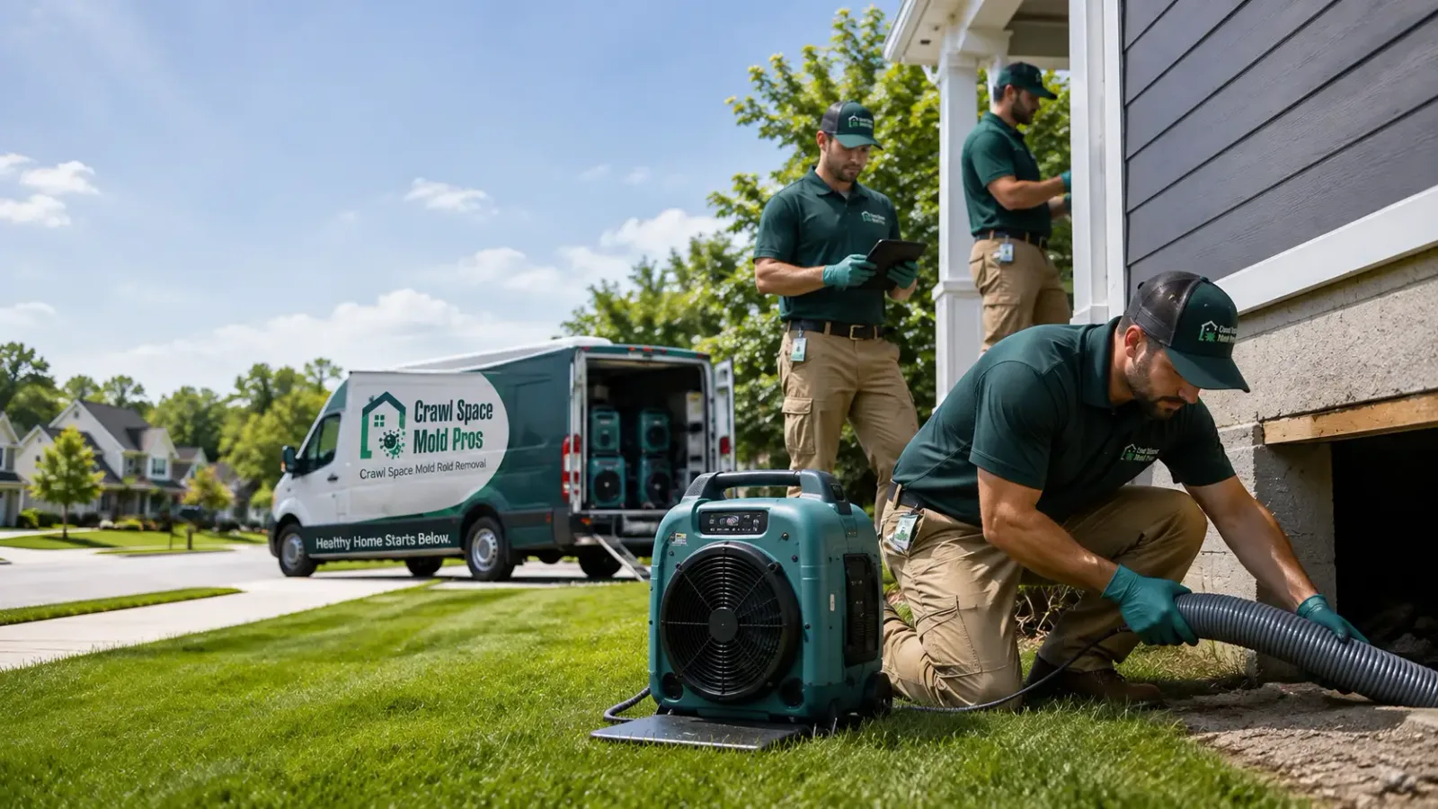 Crawl Space Mold Removal in Selfridge, ND